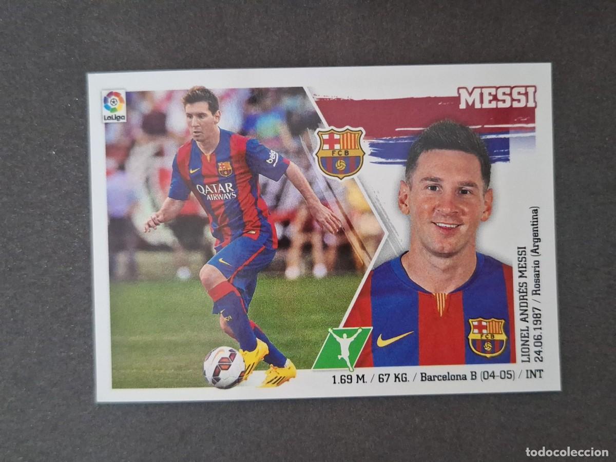 Cromos de f&uacute;tbol: L3 MESSI F. C. BARCELONA LIGA ESTE 2015 2016 15 16 NUNCA PEGADO SIN PEGAR
