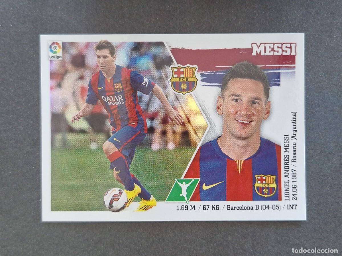 Cromos de f&uacute;tbol: L3 MESSI F. C. BARCELONA LIGA ESTE 2015 2016 15 16 NUNCA PEGADO SIN PEGAR