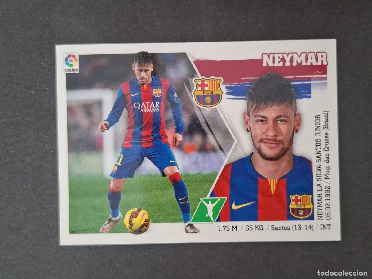 Cromos de f&uacute;tbol: L3 NEYMAR F. C. BARCELONA LIGA ESTE 2015 2016 15 16 NUNCA PEGADO SIN PEGAR