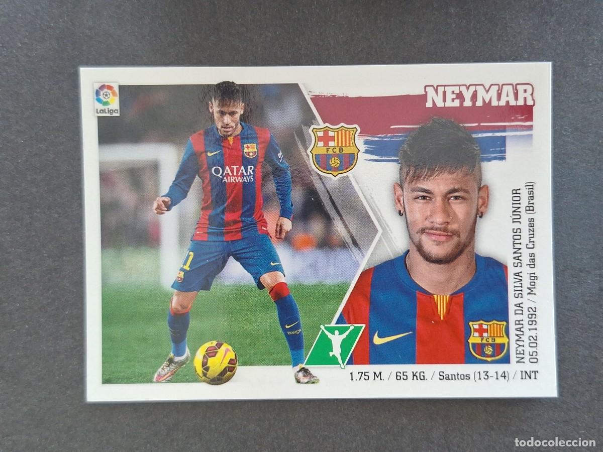 Cromos de f&uacute;tbol: L3 NEYMAR F. C. BARCELONA LIGA ESTE 2015 2016 15 16 NUNCA PEGADO SIN PEGAR