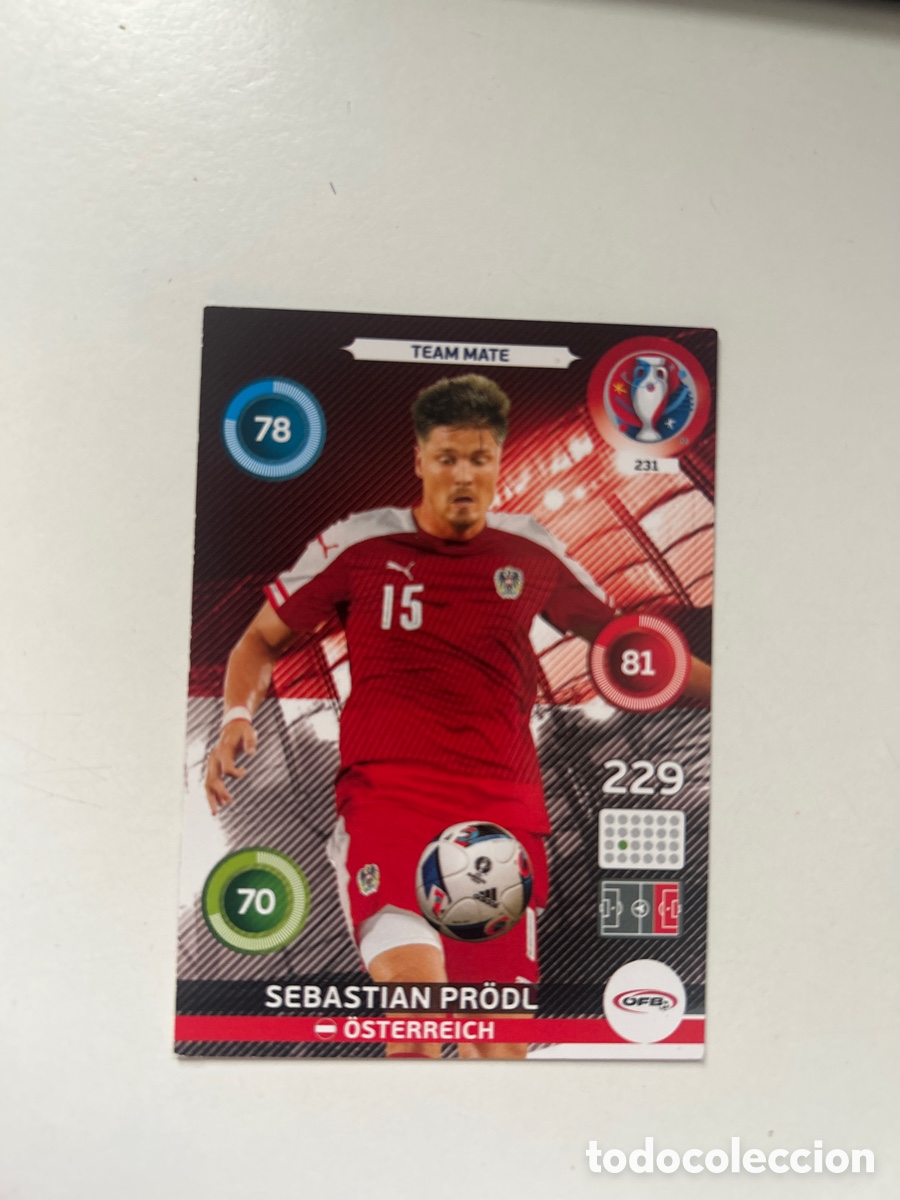 Cromos de f&uacute;tbol: Sebasti&aacute;n Pr&ouml;dl EURO2016 (231)
