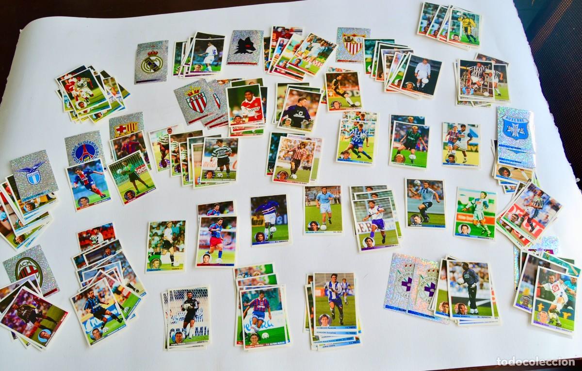 Figurine di Calcio: Atractivo lote de 209 cromos de f&uacute;tbol. Los mejores equipos de Europa. (Algunos repes). 1996-97