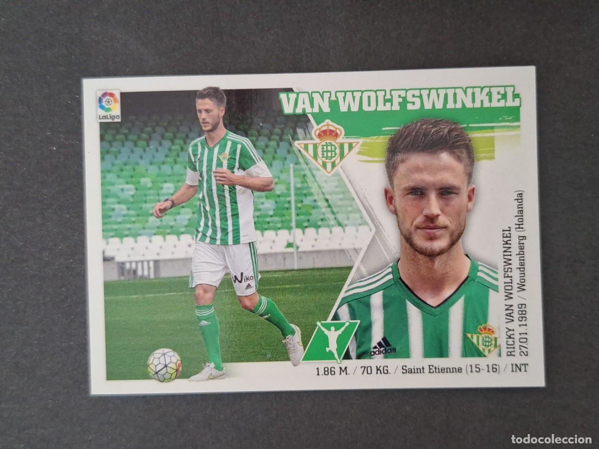 Cartes &agrave; collectionner de Football: L3 VAN WOLFSWINKEL REAL BETIS BALOMPIE LIGA ESTE 2015 2016 15 16 NUNCA PEGADO SIN PEGAR