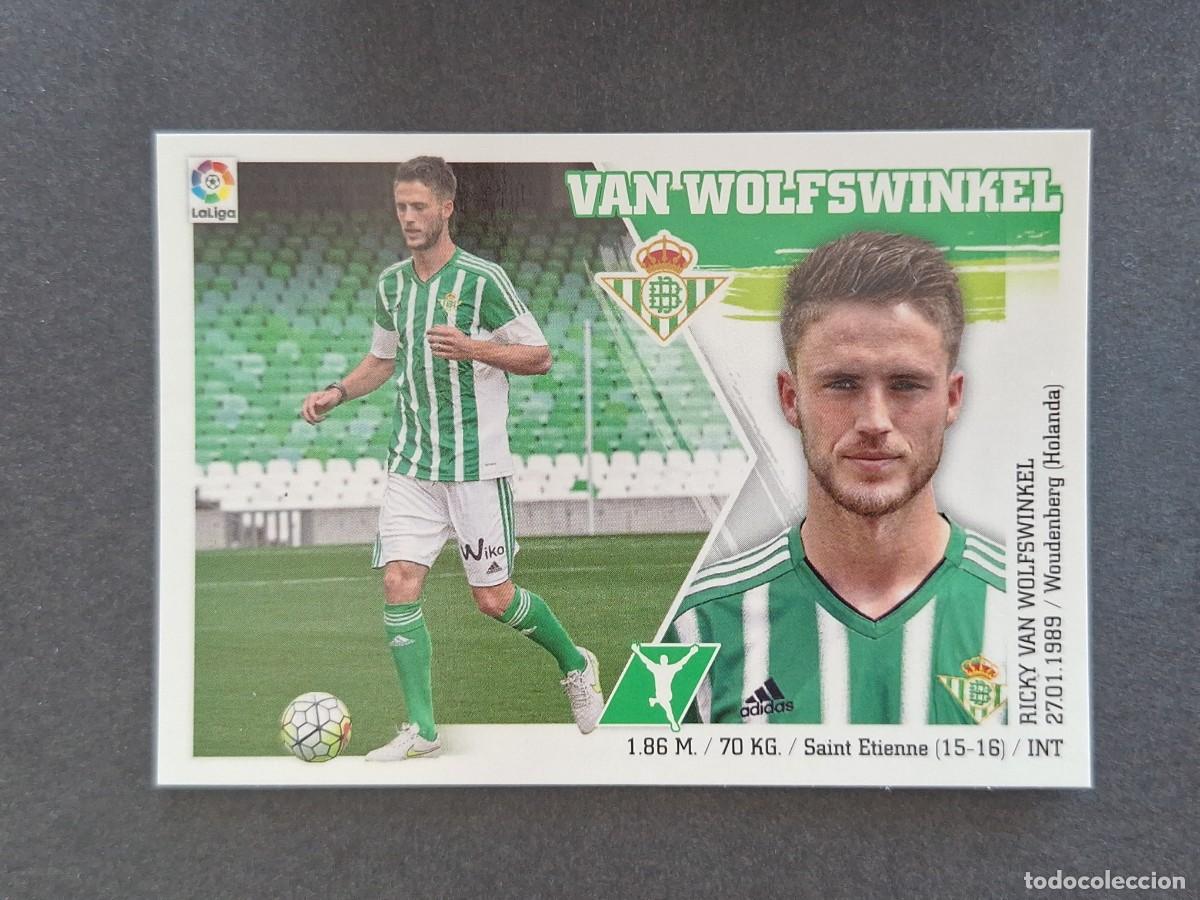 Cartes &agrave; collectionner de Football: L3 VAN WOLFSWINKEL REAL BETIS BALOMPIE LIGA ESTE 2015 2016 15 16 NUNCA PEGADO SIN PEGAR