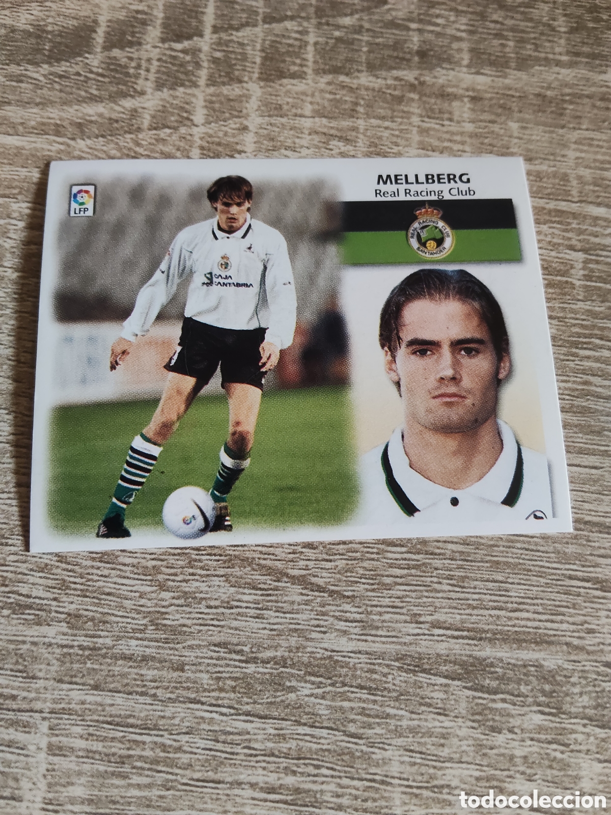 Cartes &agrave; collectionner de Football: Mellberg Racing de Santander liga 1999 2000 99 00 ediciones este