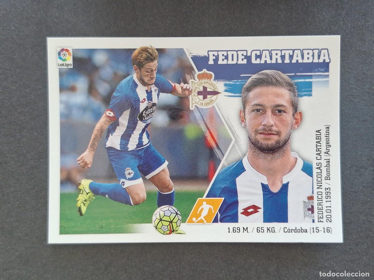 Cromos de f&uacute;tbol: L3 FEDE CARTABIA DEPORTIVO DE LA CORU&Ntilde;A LIGA ESTE 2015 2016 15 16 NUNCA PEGADO SIN PEGAR