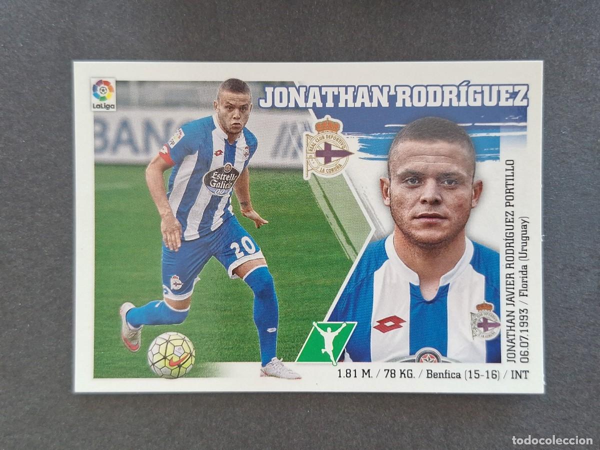 Cromos de f&uacute;tbol: L3 JONATHAN RODRIGUES DEPORTIVO DE LA CORU&Ntilde;A LIGA ESTE 2015 2016 15 16 NUNCA PEGADO SIN PEGAR