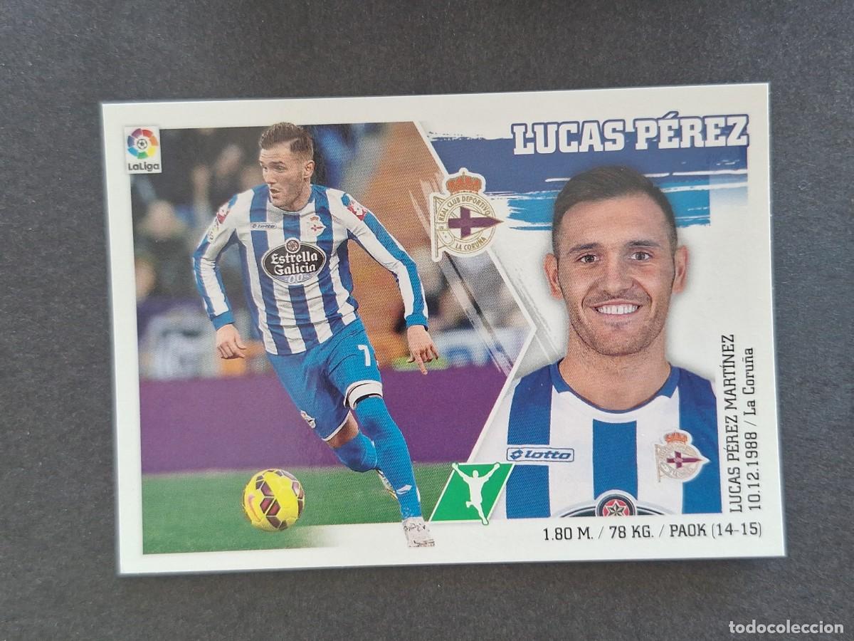 Cromos de f&uacute;tbol: L3 LUCAS PEREZ DEPORTIVO DE LA CORU&Ntilde;A LIGA ESTE 2015 2016 15 16 NUNCA PEGADO SIN PEGAR