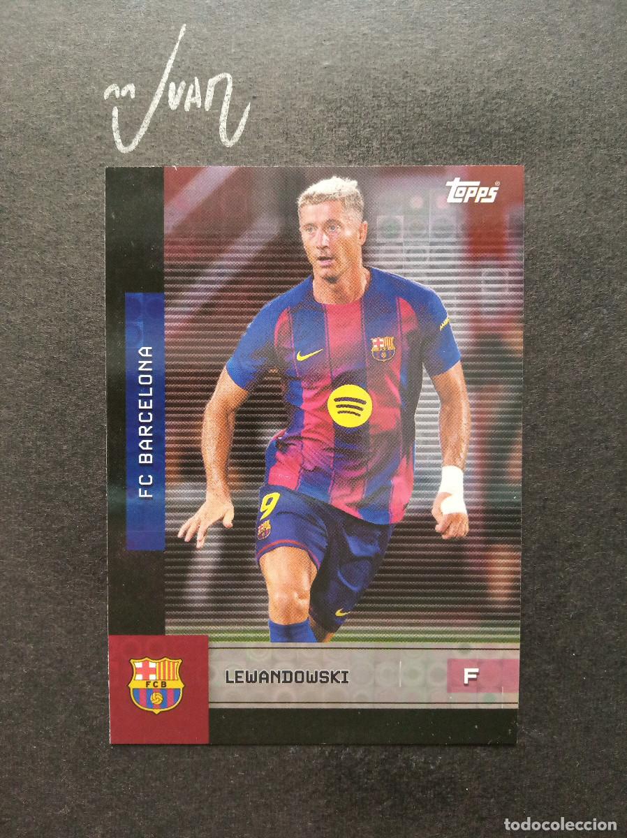 Cromos de f&uacute;tbol: N&ordm; 11 PARALELA HALO LEWANDOWSKI FC BARCELONA POLONIA ⚽ TOPPS &reg; TEAM SET BAR&Ccedil;A 2025 2026 25 26