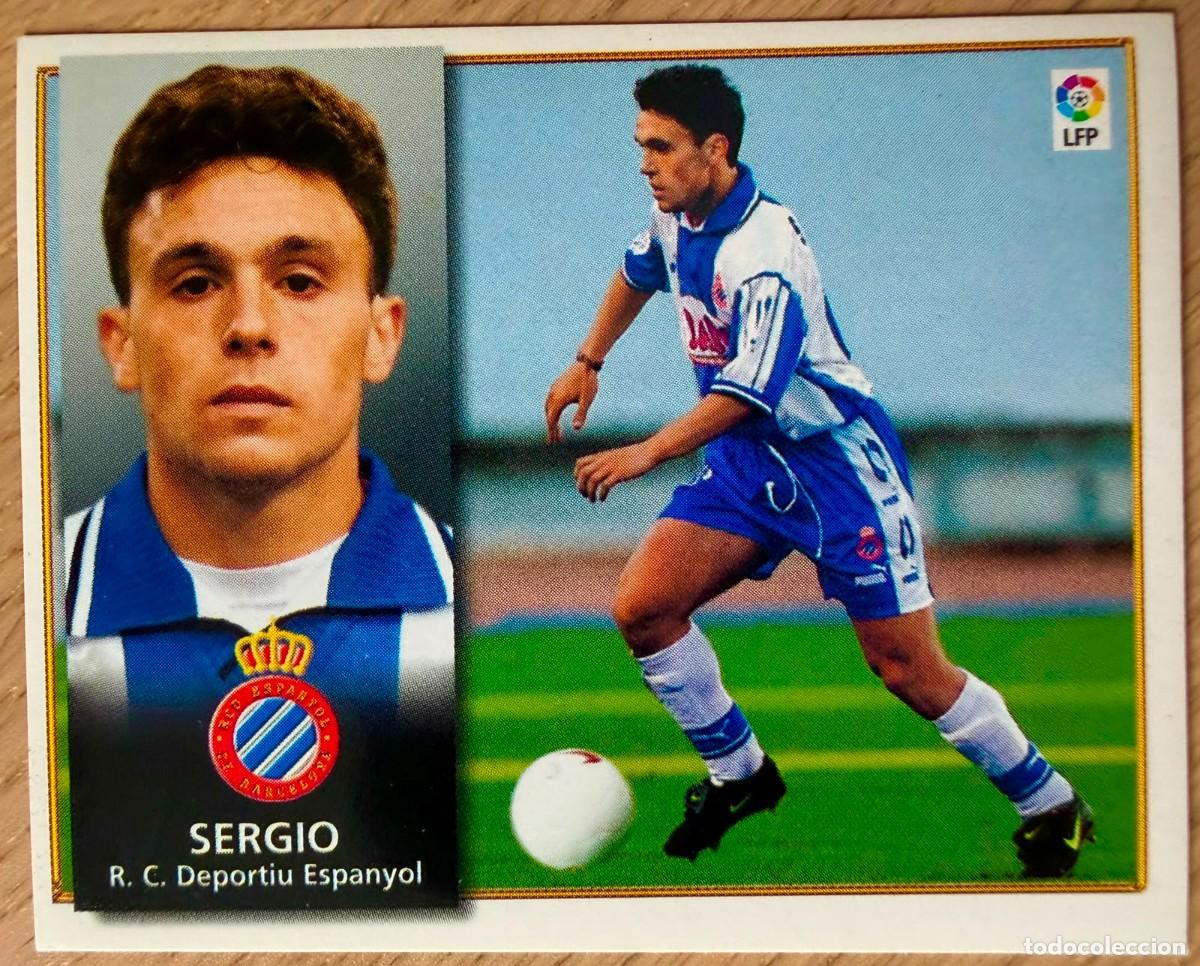 Fu&szlig;ball-Sticker: SERGIO ESPANYOL ESPA&Ntilde;OL 98 99 1998 1999 LIGA EDICIONES ESTE SIN PEGAR STICKER CROMOS