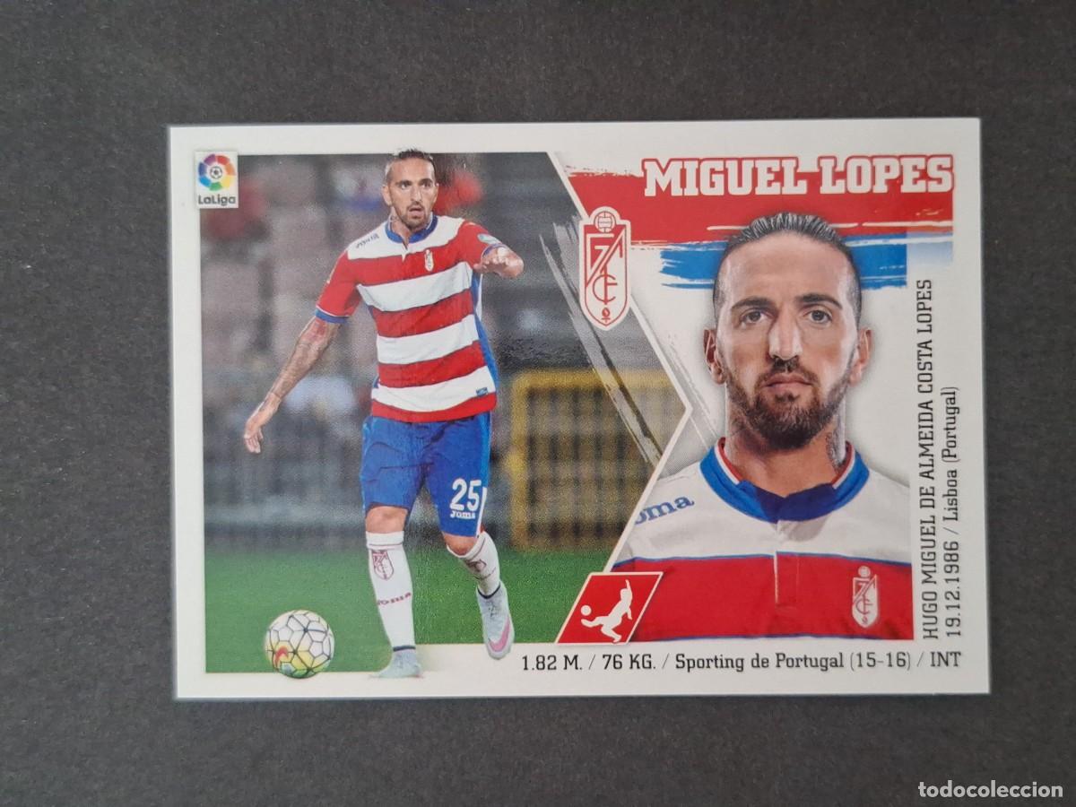 Cartes &agrave; collectionner de Football: L3 MIGUEL LOPES GRANADA C. F. LIGA ESTE 2015 2016 15 16 NUNCA PEGADO SIN PEGAR