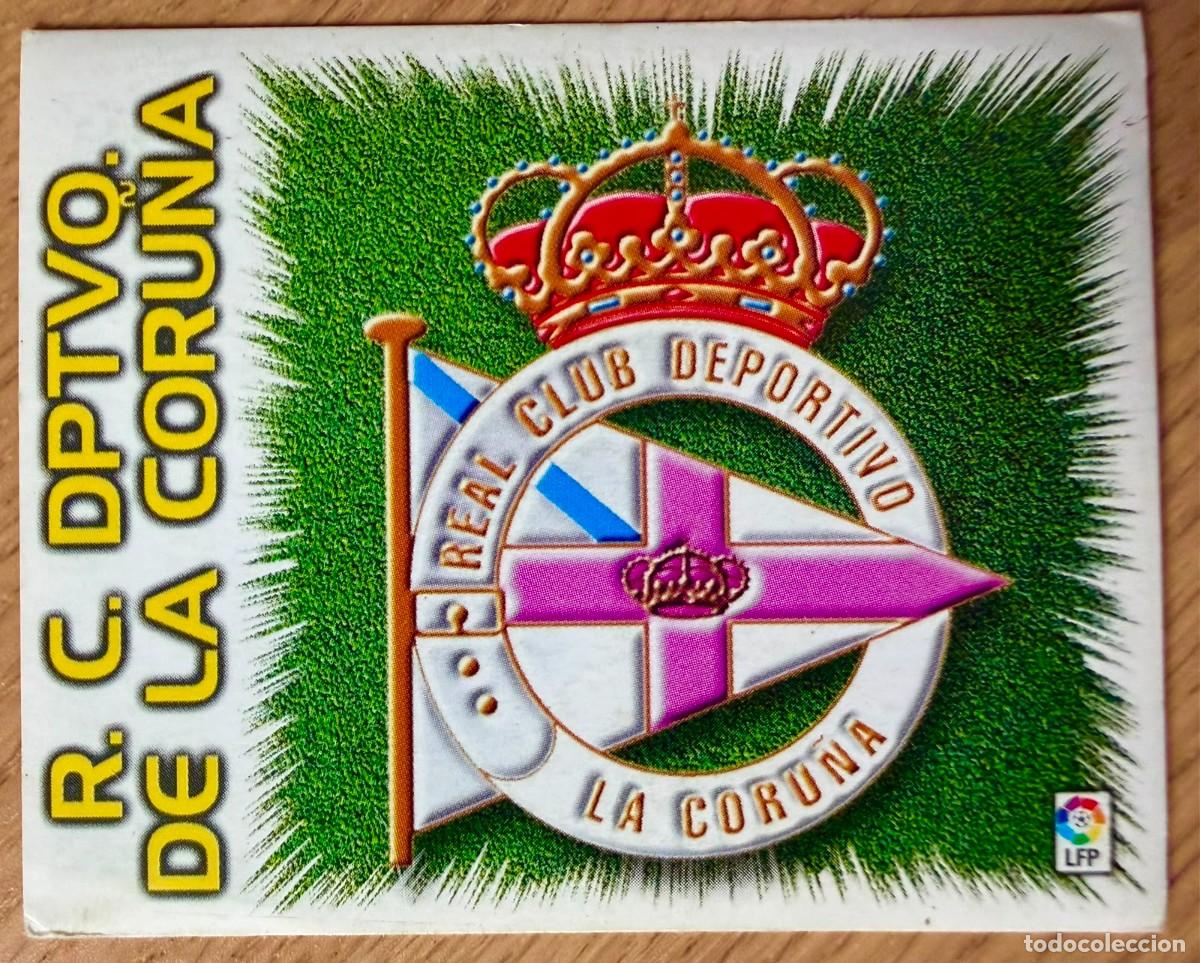 Cromos de f&uacute;tbol: ESCUDO DEPORTIVO CORU&Ntilde;A 99 00 1999 2000 LIGA EDICIONES ESTE SIN PEGAR STICKER CROMOS