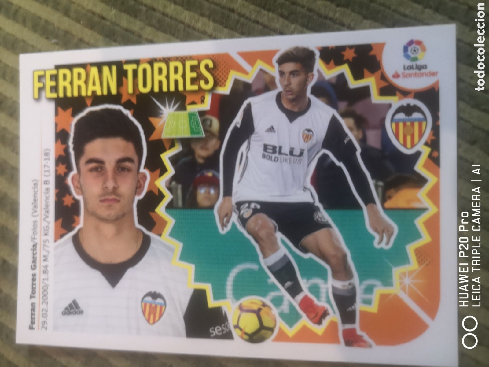 Cromos de f&uacute;tbol: LIGA ESTE 2018 2019 FERRAN TORRES - ROOKIE 14B VALENCIA