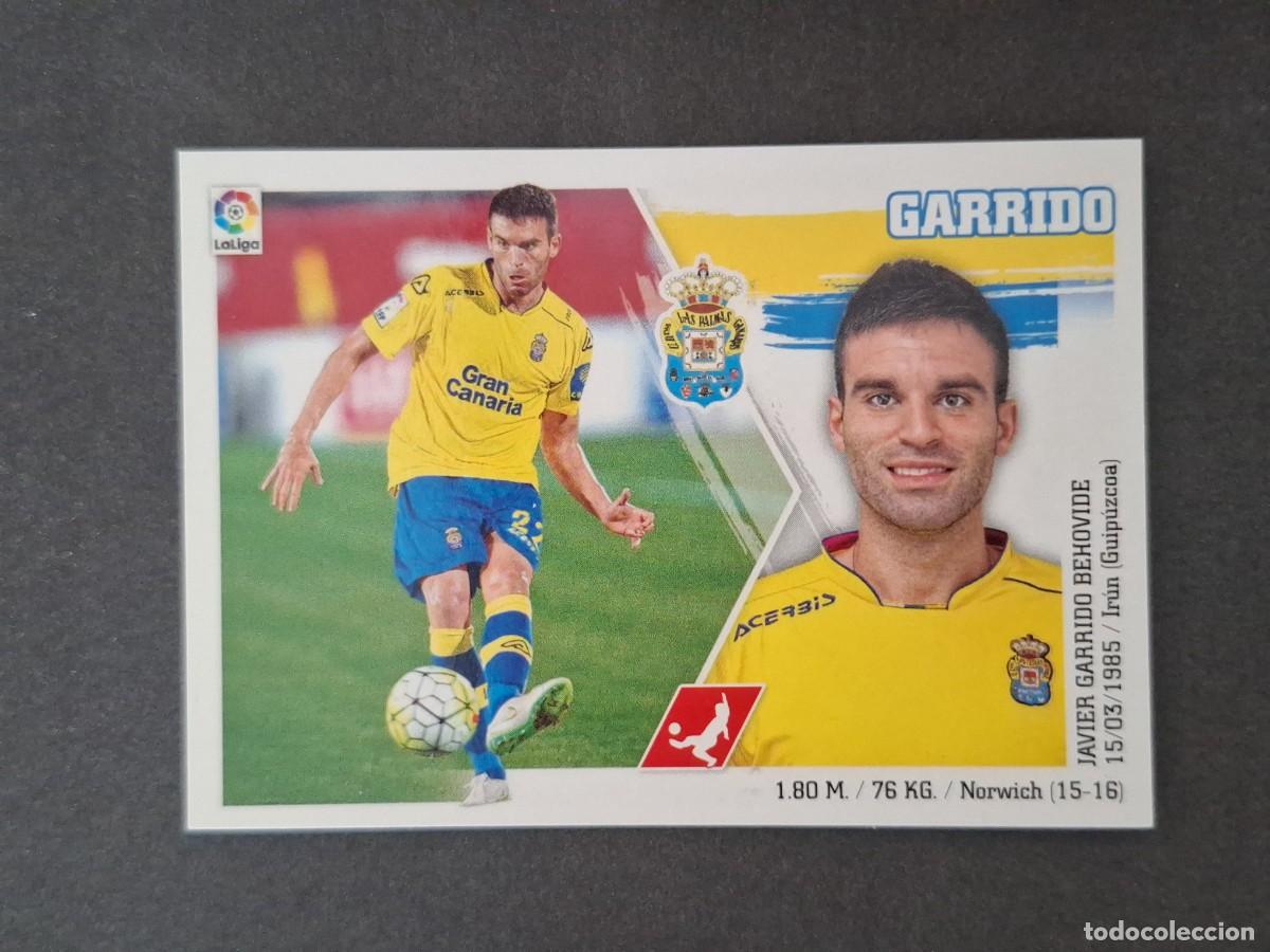 Cromos de f&uacute;tbol: L3 GARRIDO U. D. LAS PALMAS LIGA ESTE 2015 2016 15 16 NUNCA PEGADO SIN PEGAR