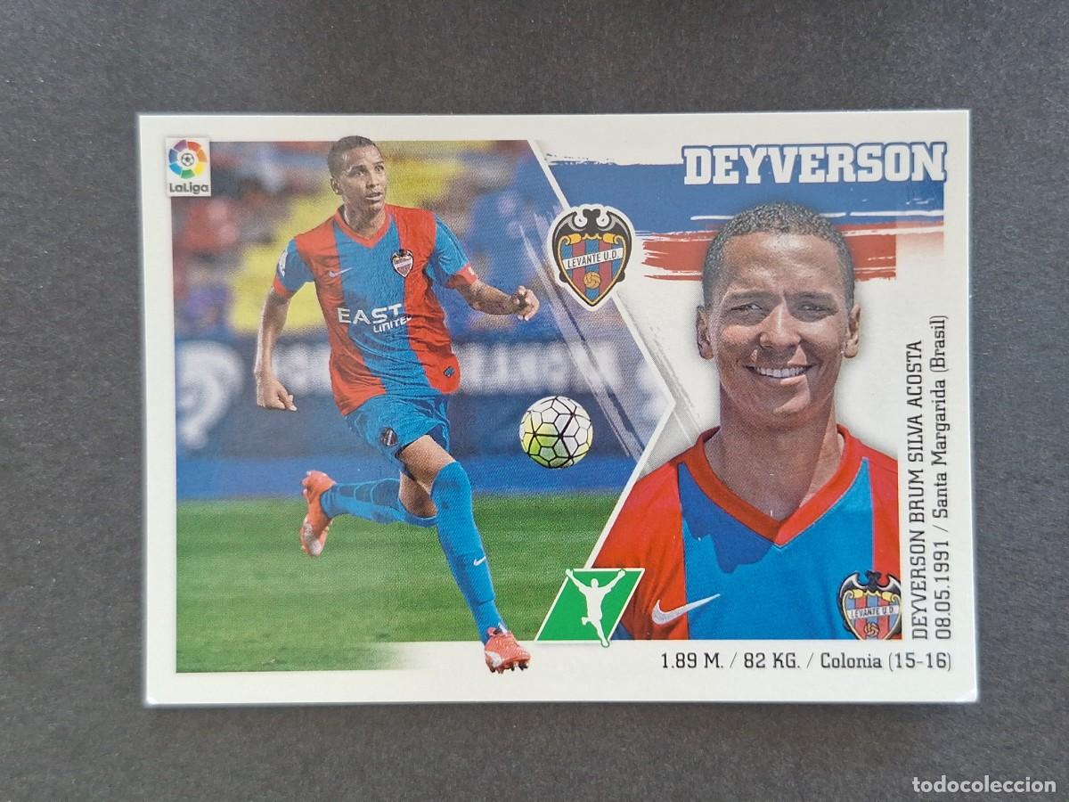 Cartes &agrave; collectionner de Football: L3 DEYVERSON LEVANTE U. D. LIGA ESTE 2015 2016 15 16 NUNCA PEGADO SIN PEGAR
