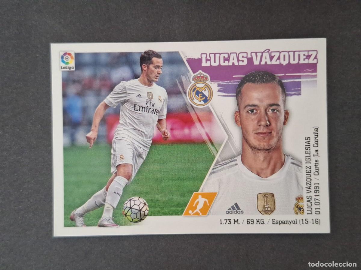 Fu&szlig;ball-Sticker: L3 LUCAS VAZQUEZ REAL MADRID LIGA ESTE 2015 2016 15 16 NUNCA PEGADO SIN PEGAR