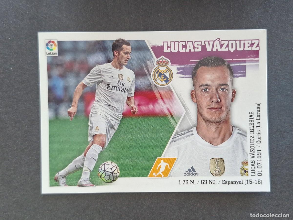 Fu&szlig;ball-Sticker: L3 LUCAS VAZQUEZ REAL MADRID LIGA ESTE 2015 2016 15 16 NUNCA PEGADO SIN PEGAR