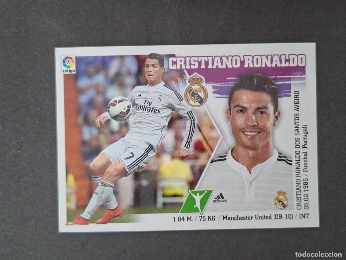 Fu&szlig;ball-Sticker: L3 CRISTIANO RONALDO REAL MADRID LIGA ESTE 2015 2016 15 16 NUNCA PEGADO SIN PEGAR