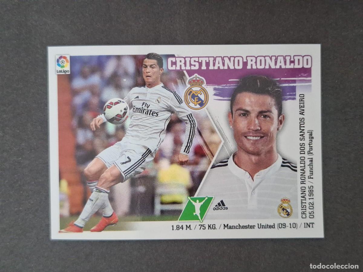 Fu&szlig;ball-Sticker: L3 CRISTIANO RONALDO REAL MADRID LIGA ESTE 2015 2016 15 16 NUNCA PEGADO SIN PEGAR
