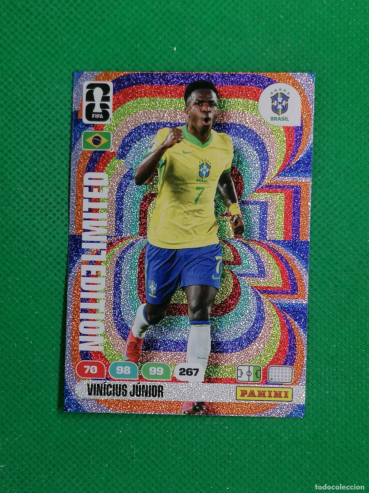 Fu&szlig;ball-Sticker: VINICIUS JUNIOR BRASIL LIMITED EDITION ⚽ PANINI ADRENALYN FIFA WORLD CUP 26 2026 ⚽