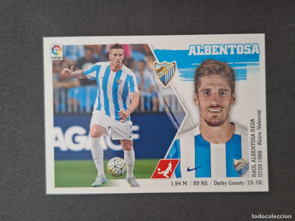 Cartes &agrave; collectionner de Football: L3 ALBENTOSA MALAGA C. F. LIGA ESTE 2015 2016 15 16 NUNCA PEGADO SIN PEGAR