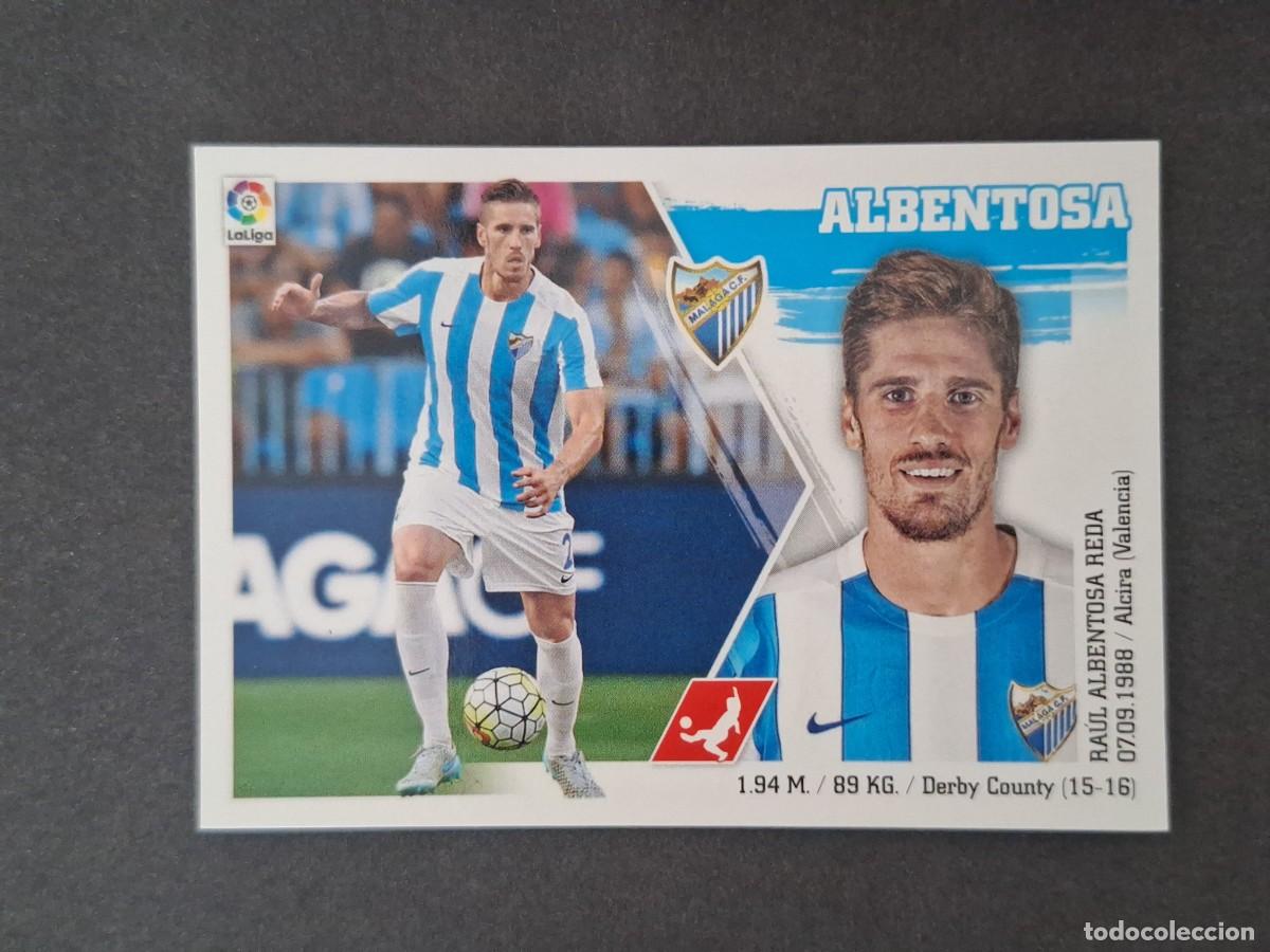Cartes &agrave; collectionner de Football: L3 ALBENTOSA MALAGA C. F. LIGA ESTE 2015 2016 15 16 NUNCA PEGADO SIN PEGAR
