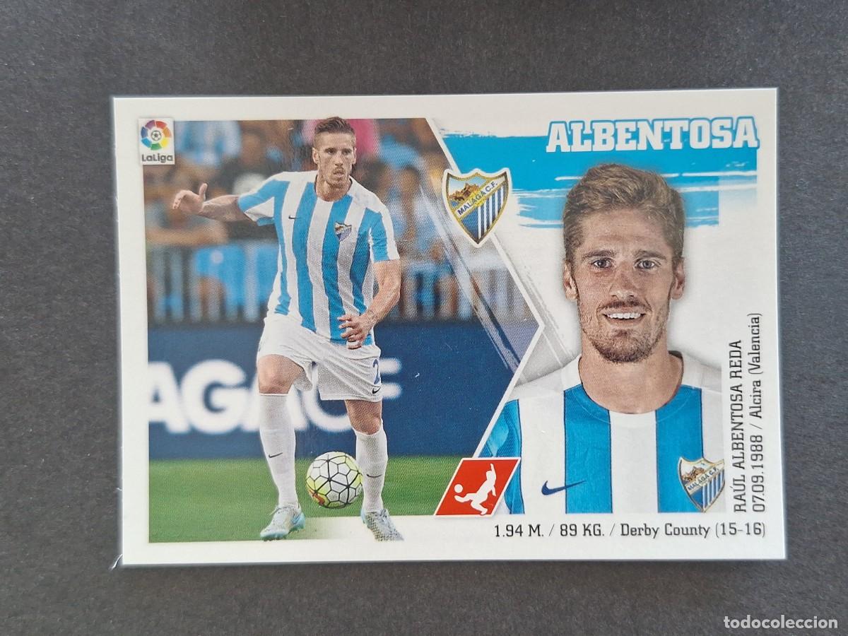Cartes &agrave; collectionner de Football: L3 ALBENTOSA MALAGA C. F. LIGA ESTE 2015 2016 15 16 NUNCA PEGADO SIN PEGAR