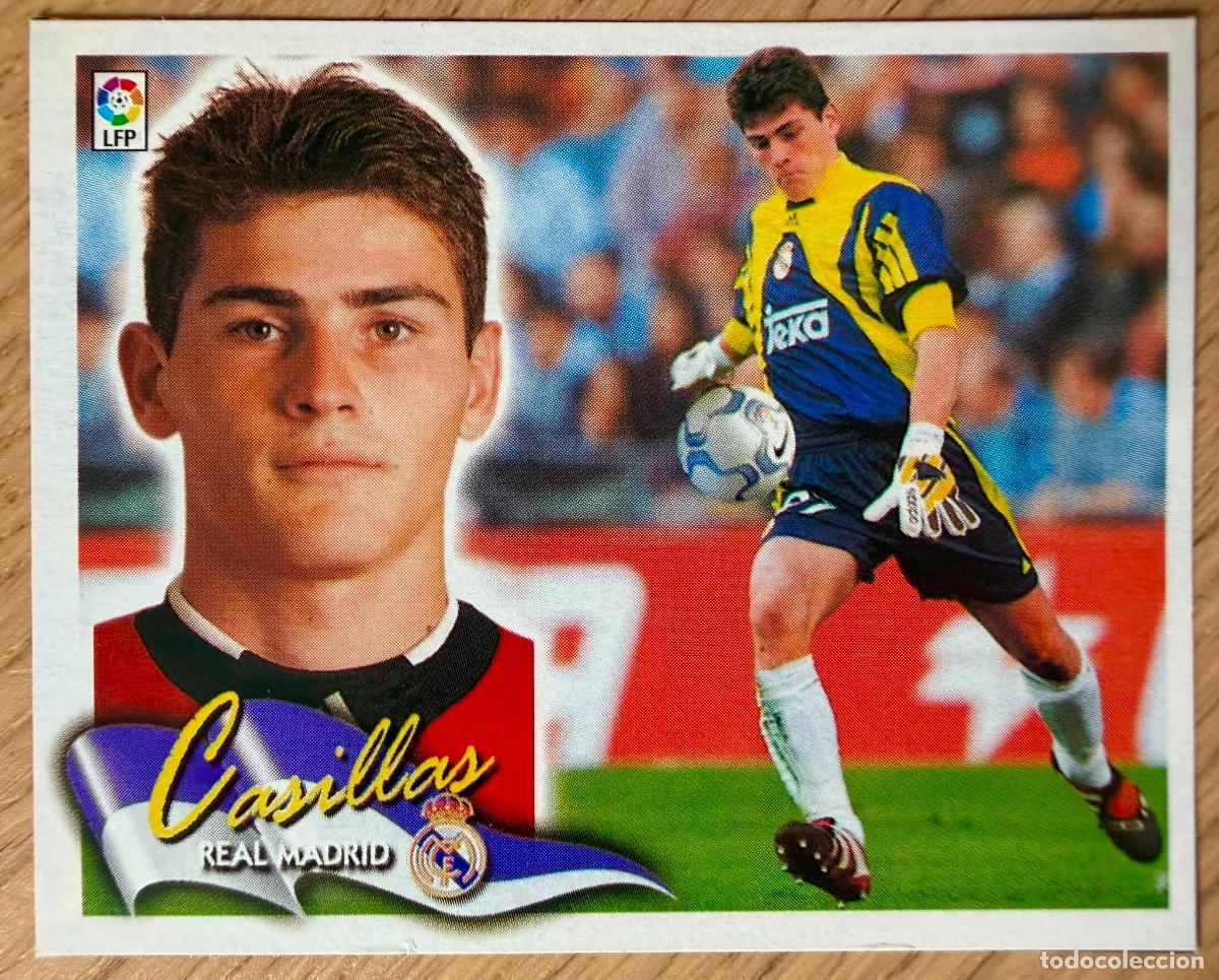Cromos de f&uacute;tbol: IKER CASILLAS REAL MADRID 00 01 2000 2001 LIGA EDICIONES ESTE RECORTADO STICKER CROMOS