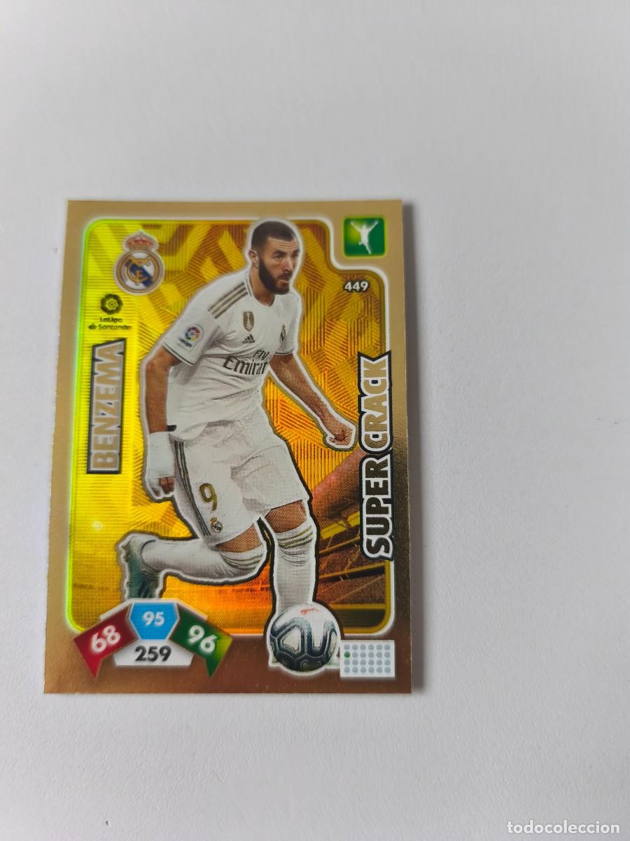 Cromos de f&uacute;tbol: ADRENALYN XL 19 20 BENZEMA REAL MADRID SUPER CRACK 449 CJA1