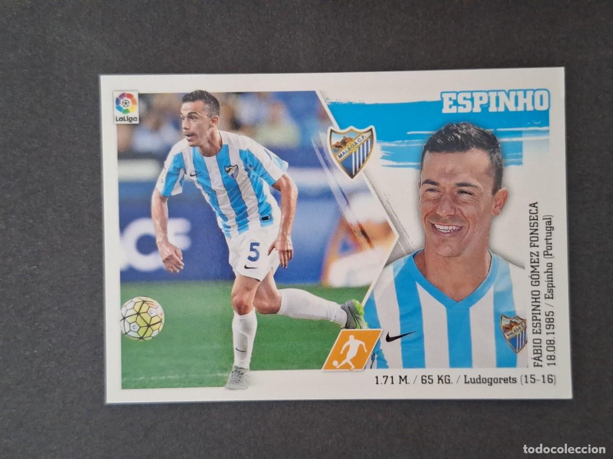 Figurine di Calcio: L3 ESPINHO MALAGA C. F. LIGA ESTE 2015 2016 15 16 NUNCA PEGADO SIN PEGAR