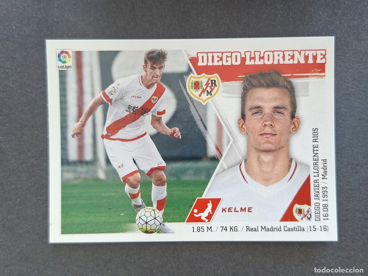 Cartes &agrave; collectionner de Football: L3 DIEGO LLORENTE RAYO VALLECANO LIGA ESTE 2015 2016 15 16 NUNCA PEGADO SIN PEGAR