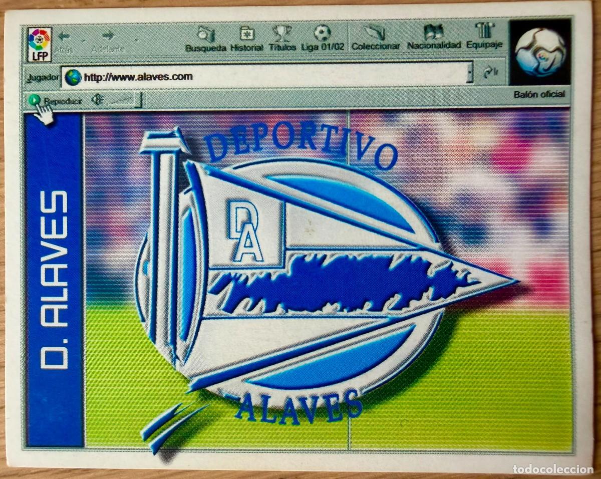 Football Stickers: ESCUDO DEPORTIVO ALAVES 01 02 2001 2002 LIGA EDICIONES ESTE SIN PEGAR STICKER CROMOS