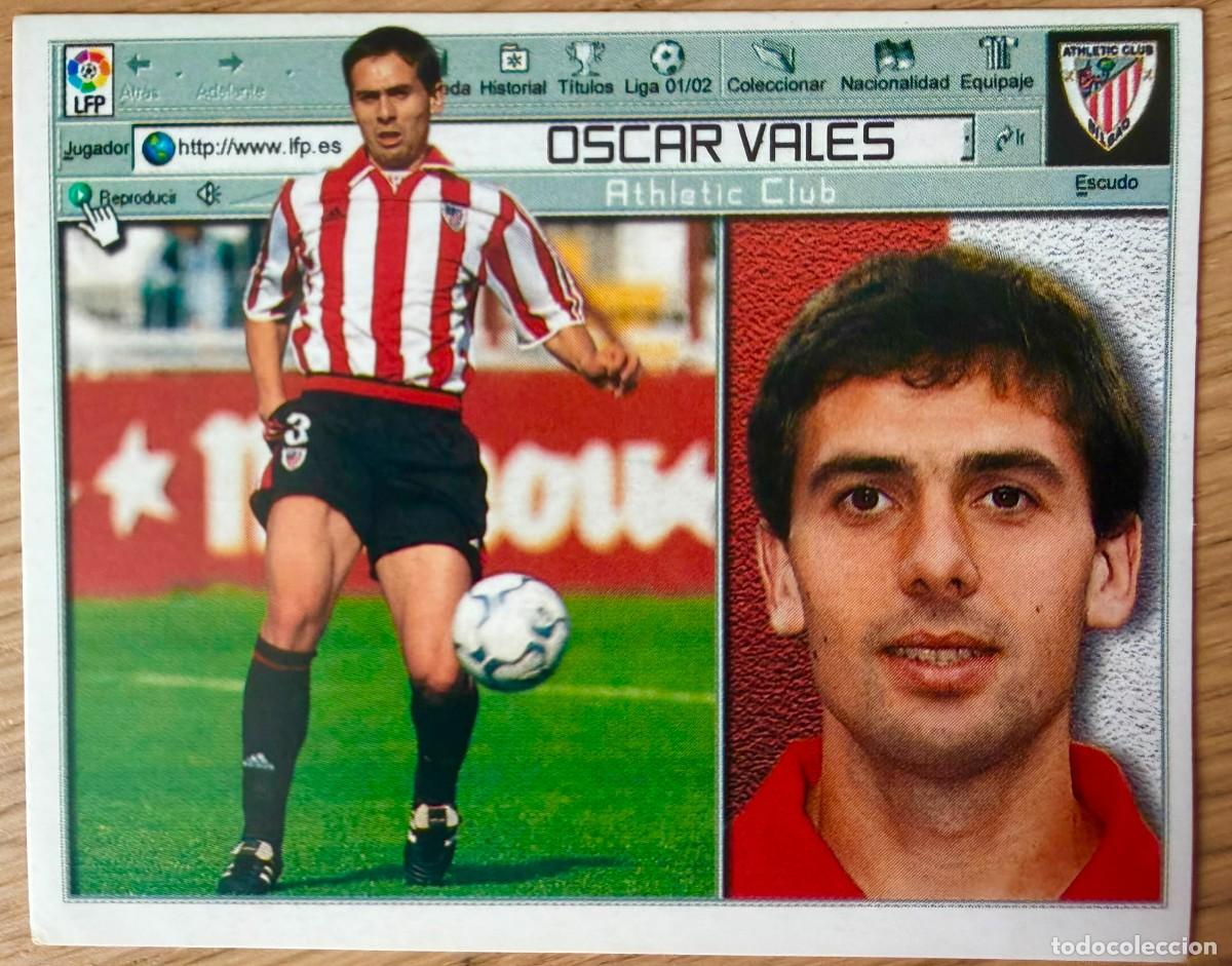 Cartes &agrave; collectionner de Football: OSCAR VALES ATHLETIC BILBAO 01 02 2001 2002 LIGA EDICIONES ESTE SIN PEGAR STICKER CROMOS