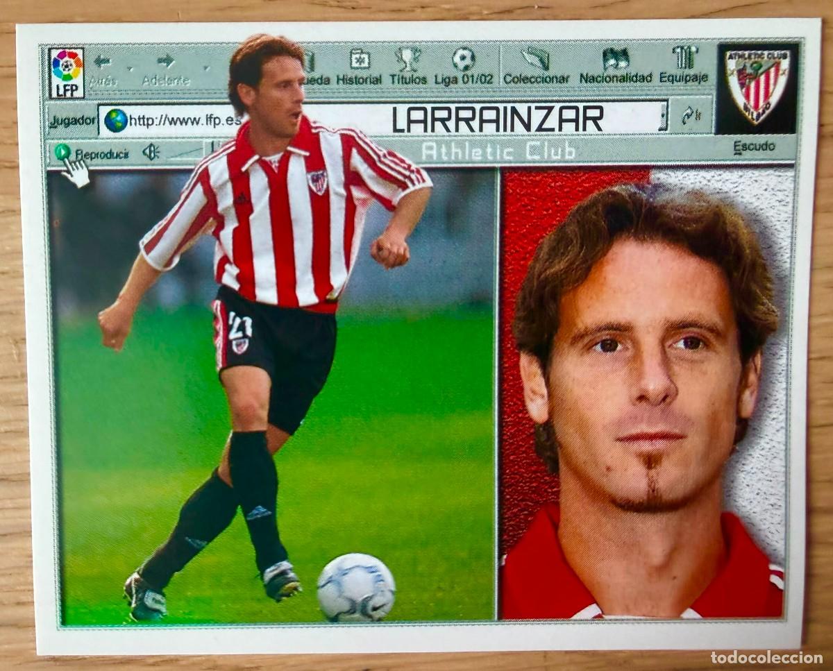 Cartes &agrave; collectionner de Football: LARRAINZAR ATHLETIC BILBAO 01 02 2001 2002 LIGA EDICIONES ESTE SIN PEGAR STICKER CROMOS