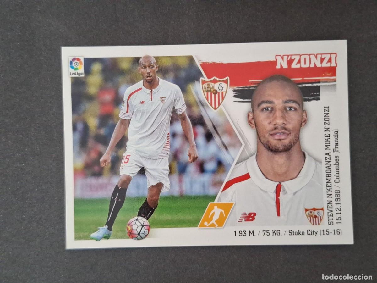 Figurine di Calcio: L3 N'ZONZI SEVILLA F. C. LIGA ESTE 2015 2016 15 16 NUNCA PEGADO SIN PEGAR