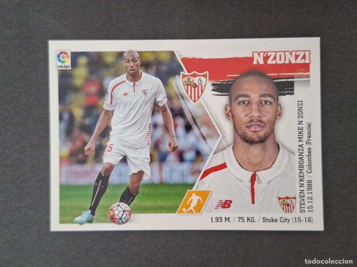 Figurine di Calcio: L3 N'ZONZI SEVILLA F. C. LIGA ESTE 2015 2016 15 16 NUNCA PEGADO SIN PEGAR