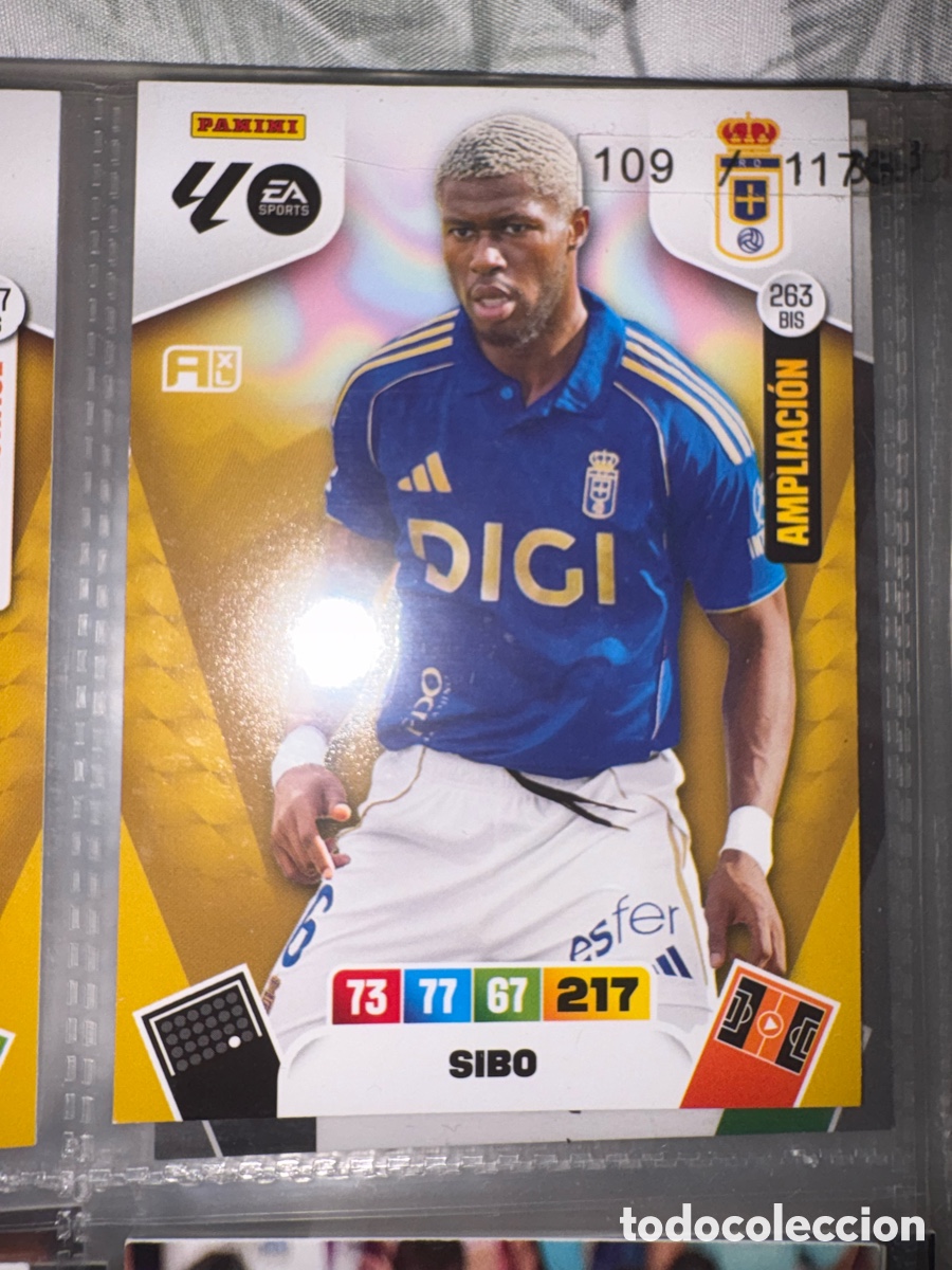 Cromos de Futebol: 263 BIS SIBO AMPLIACION OVIEDO ADRENALYN LIGA 25 26 2025 2026 PANINI album