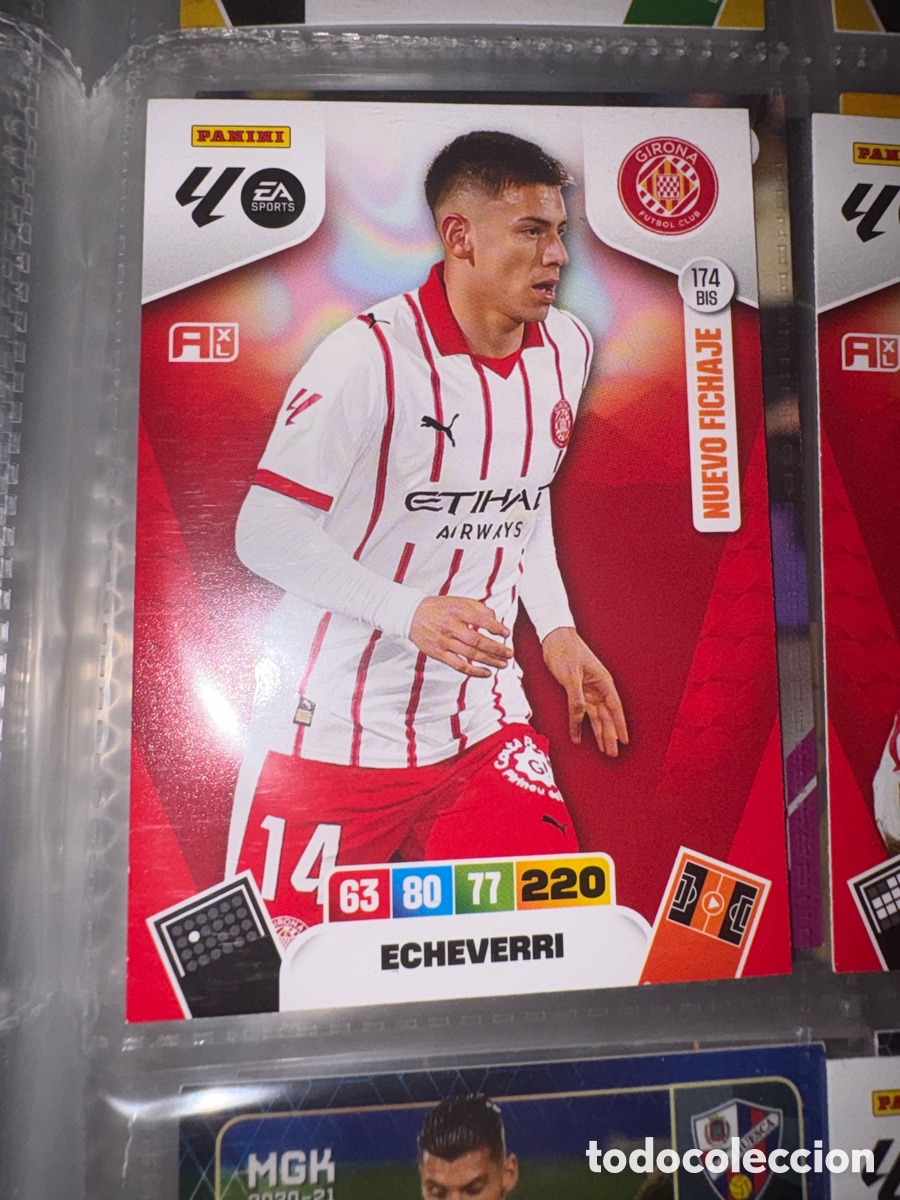 Cromos de Futebol: ECHEVERRI GIRONA NUMERO 174 BIS ADRENALYN 2025 2026
