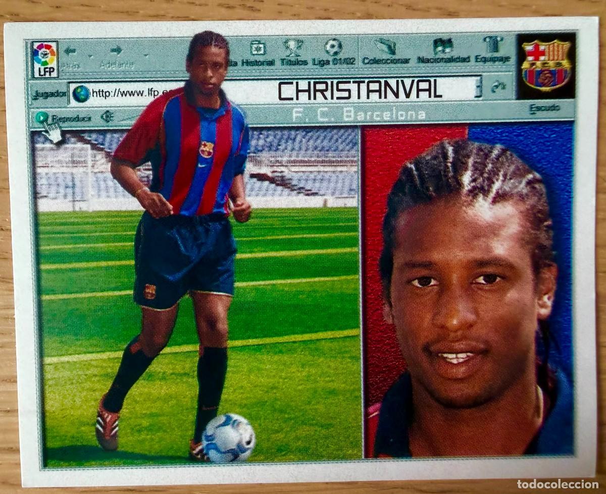 Cartes &agrave; collectionner de Football: CHRISTANVAL BARCELONA 01 02 2001 2002 LIGA EDICIONES ESTE SIN PEGAR STICKER CROMOS