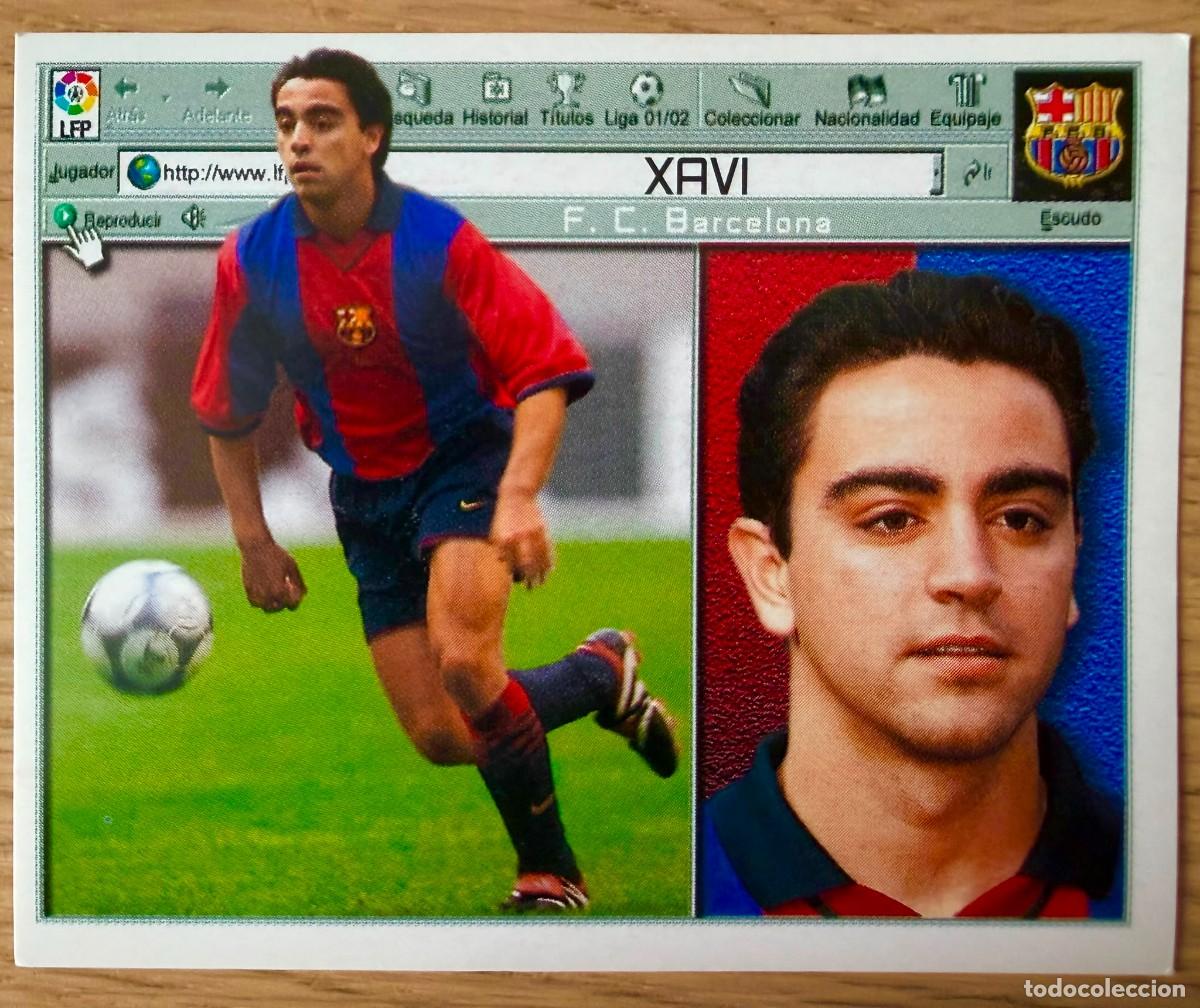 Figurine di Calcio: XAVI BARCELONA 01 02 2001 2002 LIGA EDICIONES ESTE SIN PEGAR STICKER CROMOS