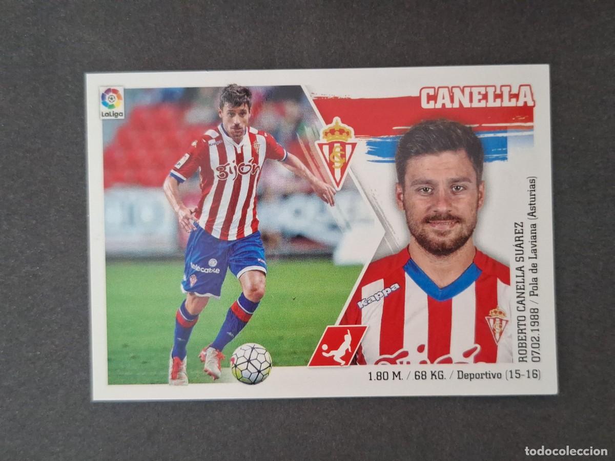 Fu&szlig;ball-Sticker: L3 CANELLA SPORTING DE GIJON LIGA ESTE 2015 2016 15 16 NUNCA PEGADO SIN PEGAR