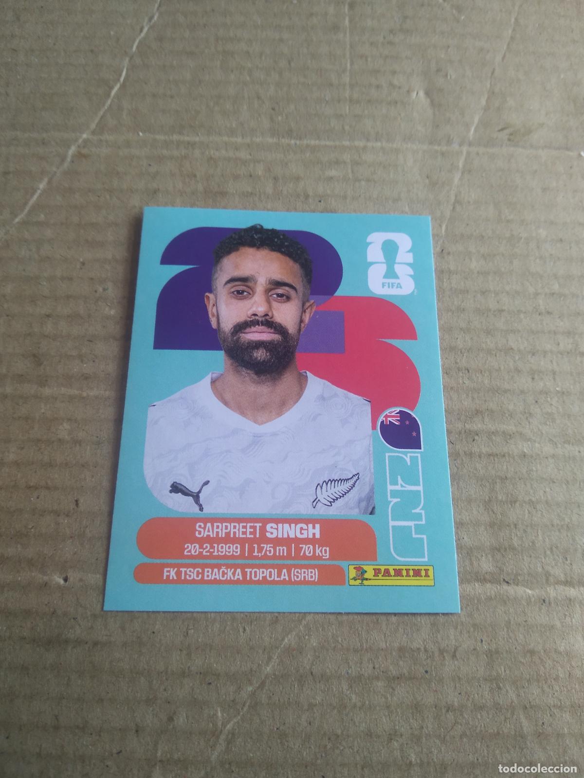 Fu&szlig;ball-Sticker: NVZ 11 SARPREET SINGH NUEVA ZELANDA CROMO FUTBOL PANINI MUNDIAL 2026 WORLD CUP COPA DEL MUNDO