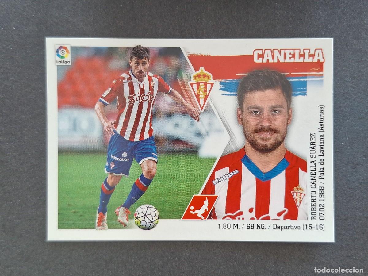 Fu&szlig;ball-Sticker: L3 CANELLA SPORTING DE GIJON LIGA ESTE 2015 2016 15 16 NUNCA PEGADO SIN PEGAR