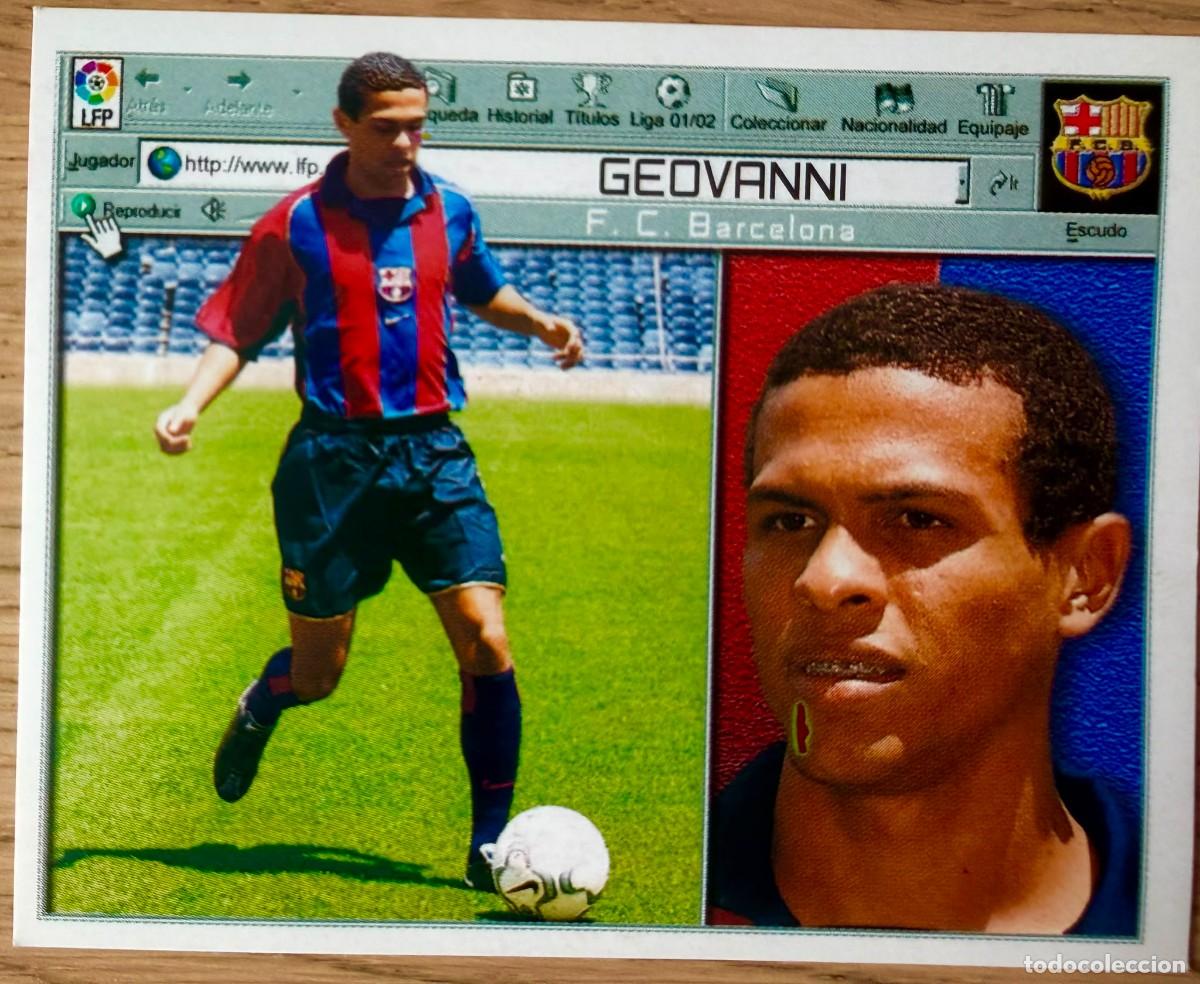 Cartes &agrave; collectionner de Football: GEOVANNI BARCELONA 01 02 2001 2002 LIGA EDICIONES ESTE SIN PEGAR STICKER CROMOS