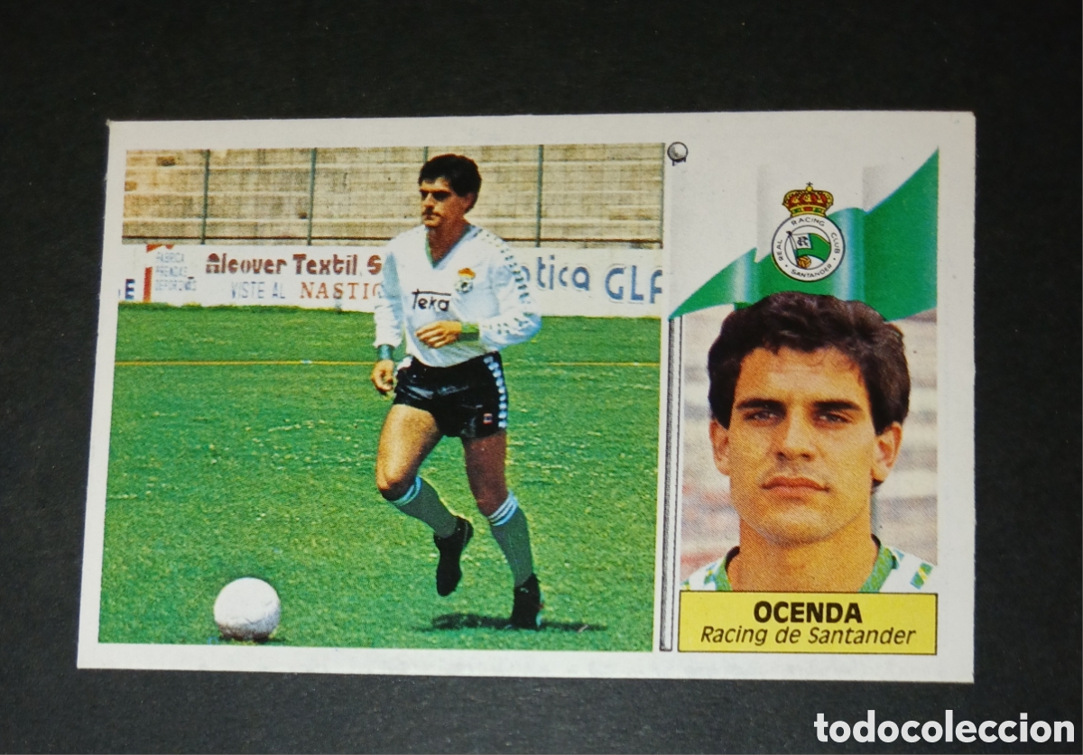 Cartes &agrave; collectionner de Football: Cromo Ocenda (Racing de Santander) - COLOCA - Ediciones Este - Liga 1986/1987 (86/87) - Sin Pegar
