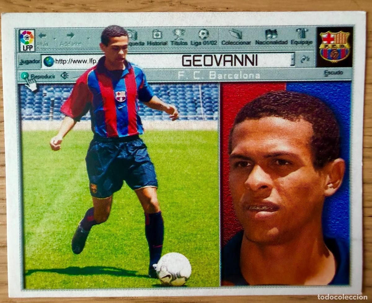 Cartes &agrave; collectionner de Football: GEOVANNI BARCELONA 01 02 2001 2002 LIGA EDICIONES ESTE SIN PEGAR STICKER CROMOS
