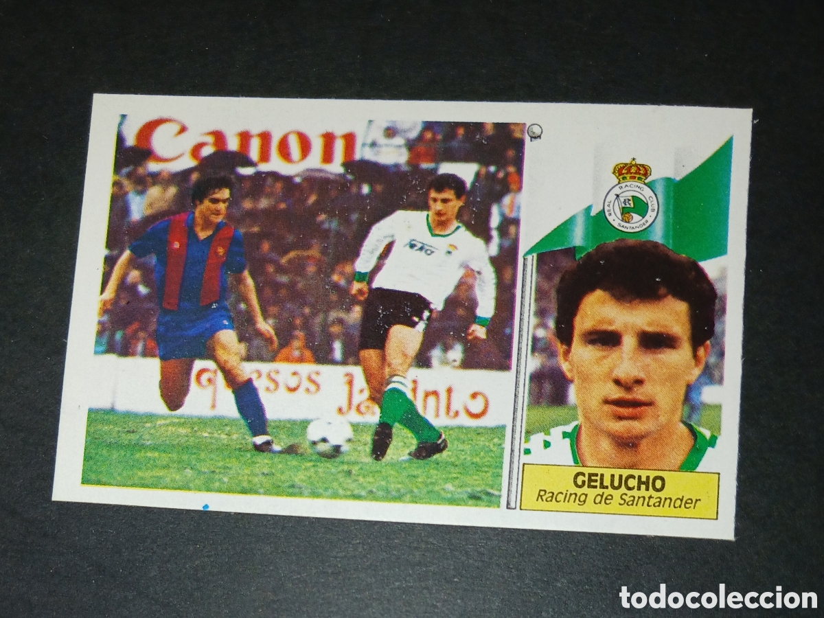 Cartes &agrave; collectionner de Football: Cromo Gelucho (Racing de Santander) - Ediciones Este - Liga 1986/1987 (86/87) - Sin Pegar