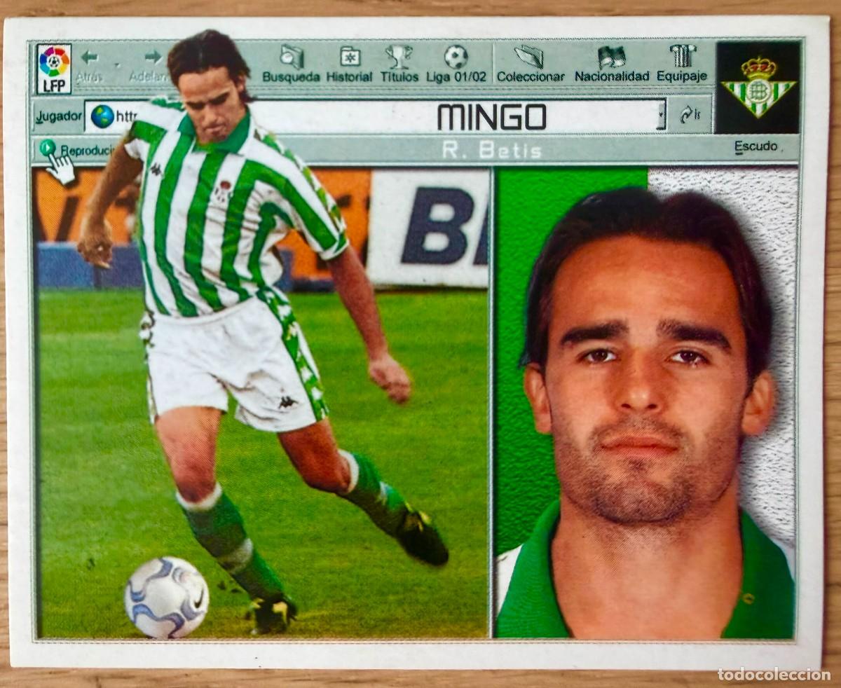 Figurine di Calcio: MINGO REAL BETIS 01 02 2001 2002 LIGA EDICIONES ESTE SIN PEGAR STICKER CROMOS