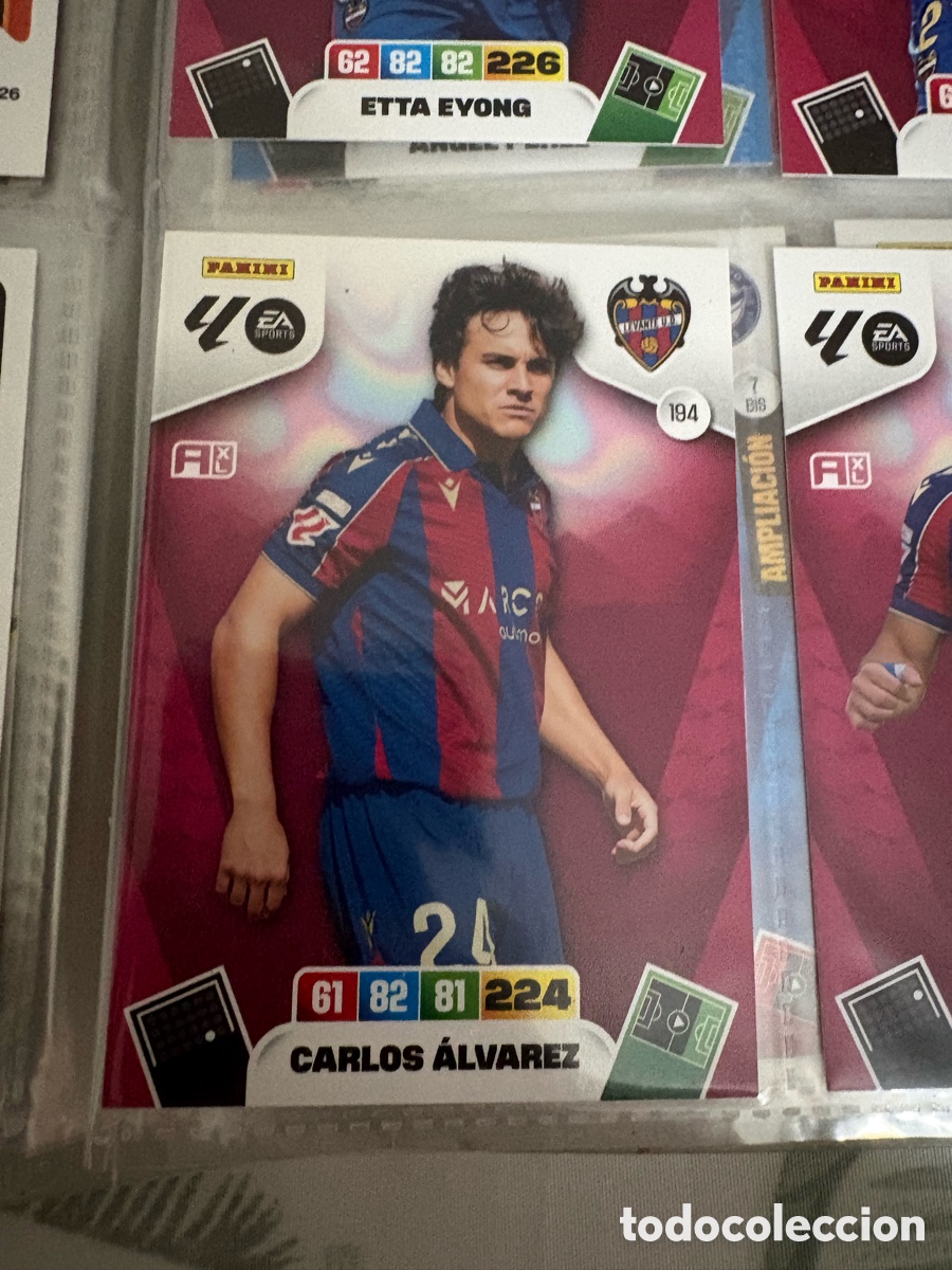 Cromos de f&uacute;tbol: ADRENALYN XL CARLOS ALVAREZ 194 LEVANTE CROMO LIGA 2025 2026 25 26 PANINI