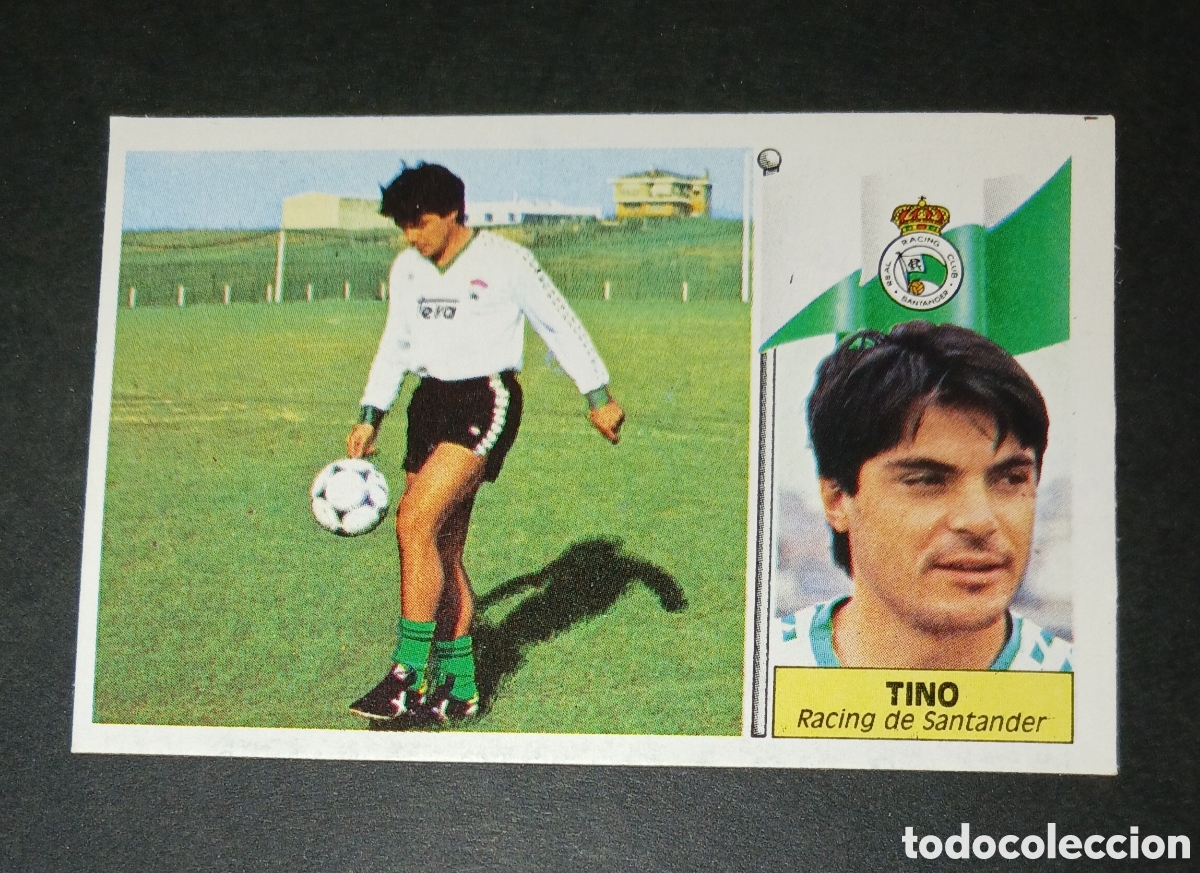 Cromos de f&uacute;tbol: Cromo Tino (Racing de Santander) - BAJA - Ediciones Este - Liga 1986/1987 (86/87) - Sin Pegar